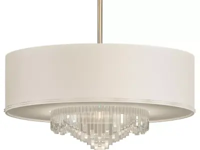 Metropolitan Crystal Cascade LED Chandelier 3D model