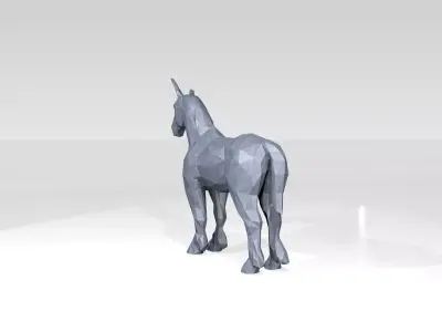 Unicorn Low Poligonal 3D model