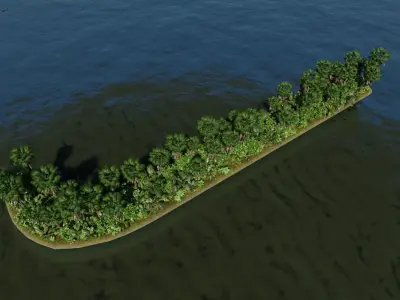 J Alphabet Island 3D model