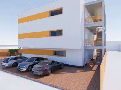 Apartment Building 3 3D model