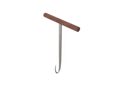 Bale Hook v1 001 Low-poly 3D model