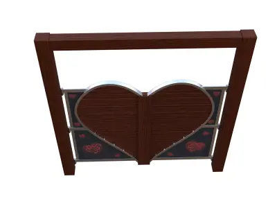 Interior Fantasy Gate Low-poly 3D model