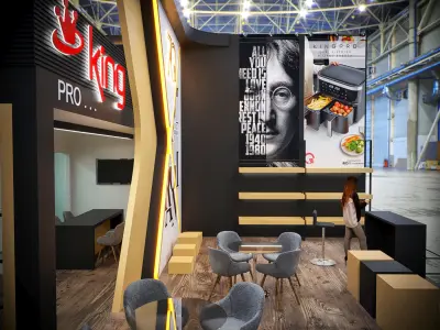 New Exhibition Design model Low-poly 3D model