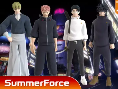 Naoya Zenin -  Jujutsu Kaisen 3D model