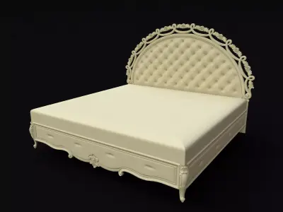 bed High quality 3d models for processing on a cnc machine  3D model