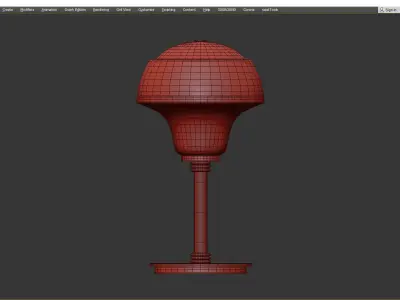 Stella Table Lamp Low-poly 3D model