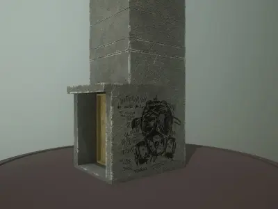 Abandoned Guard Tower 02 Low-poly 3D model