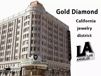 Gold Diamond Building 3D model