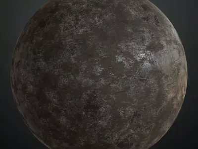 Dark Scalloped Arabesque Grille PBR SEAMLESS Texture