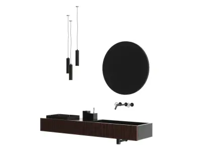 washbasin SALVATORI ADDA  Rectangular washbasin 3D model