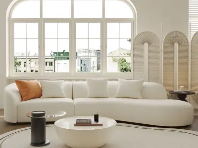 French residential indoor 3 d model 3D model purchase