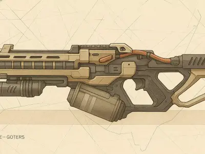 Phantom Rail Low-poly 3D model