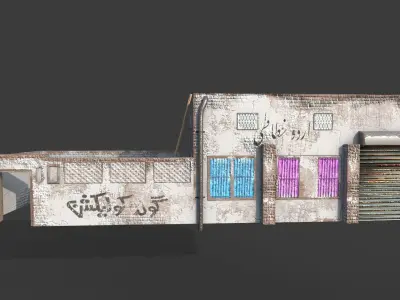 Village House Low-poly 3D model