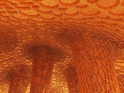 Biomica cell oval cage 3D model