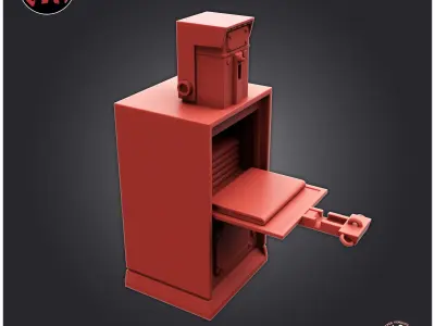Newspaper Vending Machine 3D print model