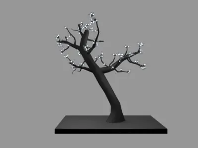 LED Tree lamp 3D model