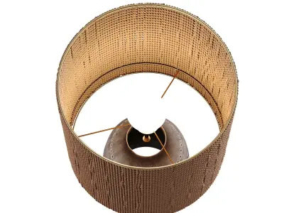 Ceramic table lamp with eyelets Free 3D model