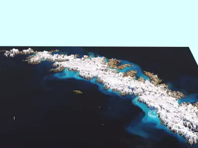 South Georgia Island 3D model