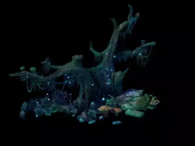 Ancient trees 3D model