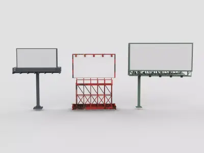 billboard set  3D model
