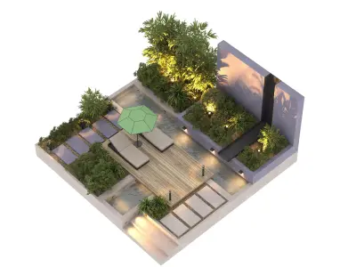 Landscape area 21 3D model