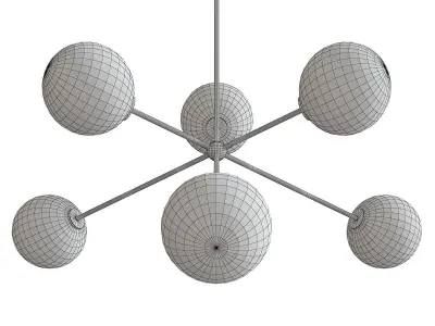 Novo Chandelier Low-poly 3D model