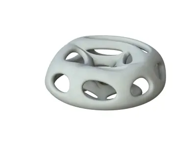SciFi Cube Object No 66271 Low Poly Shape Low-poly 3D model