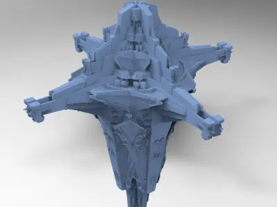 Colossal Mayan Tower 2 Low Polly 3D model
