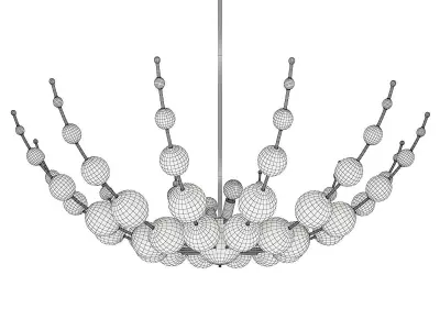 Currey and Co Abberton Chandelier Low-poly 3D model