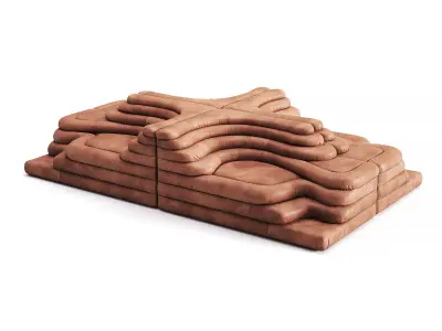 DS 1025 Terrazza Sofa Set 3 3D model