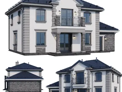 Modern house v70 3D model