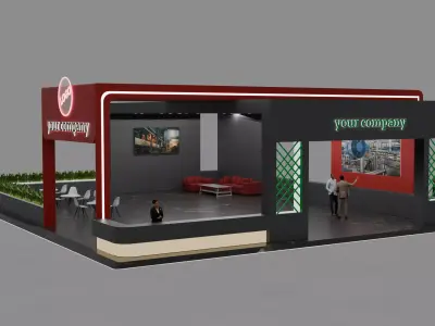 Exhibition Stand 3D model