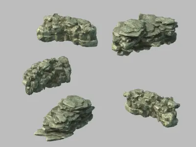 Mountain - Cliff - Stone 11 3D model