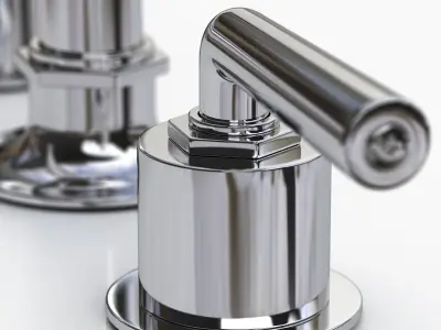 Waterworks Henry Faucet with Lever Handles 3D model