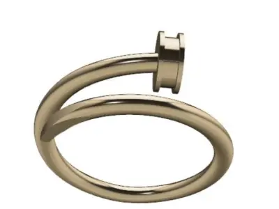 10 Collection of Simple Ring 03 3D print model