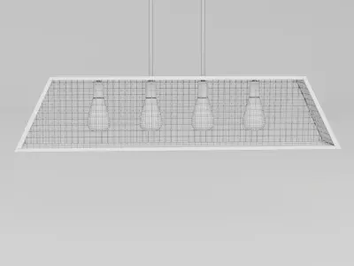 Hanging Caged Lamp - Ceiling Lamp 3D model