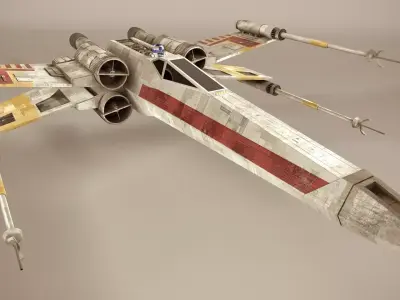 X-Wing Starfighter Low-poly 3D model