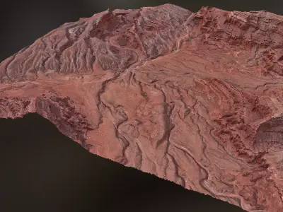 Canyon Landscape A - Scan 3D model
