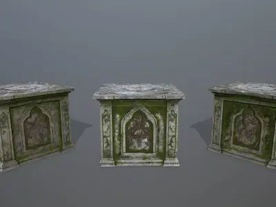 column Low-poly 3D model