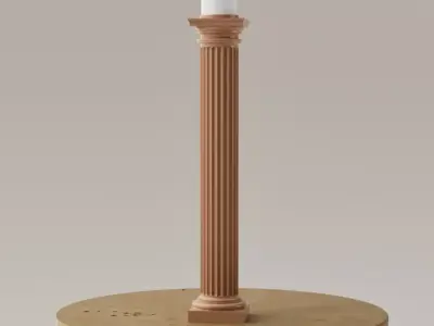 Porta velas - Candelabro - columna neoclasica 3D print model