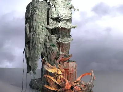 Tengu green Island 8 3D model