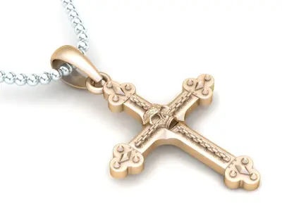 Light Gold Cross New Design  CP 53 3D print model