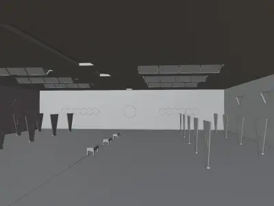 ART GALLERY Museum Interior 3D 3D model