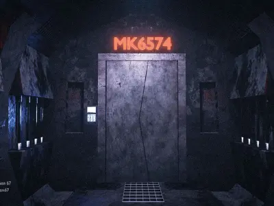 Sci-Fi Hallway 3D Model blender  3D model