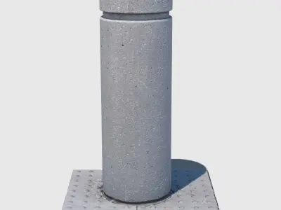Concrete Bollard-3D Scan 3D model