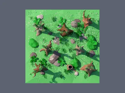 land 89A Low-poly 3D model