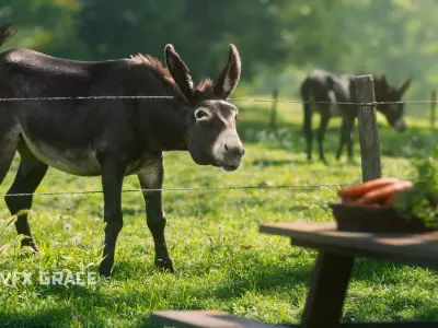 Donkey Animation VFX Grace 3D model