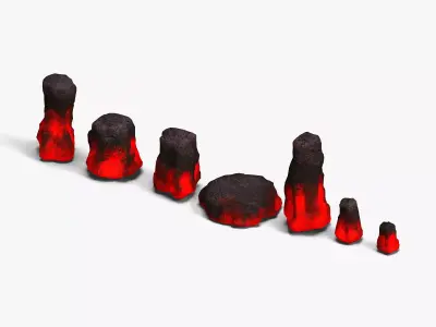 Rock Set 05 - Lava 3D model