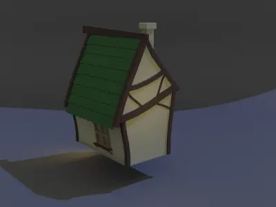 Styalised House 3D model