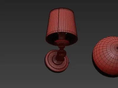 Lugarno lamp and ball 3D model